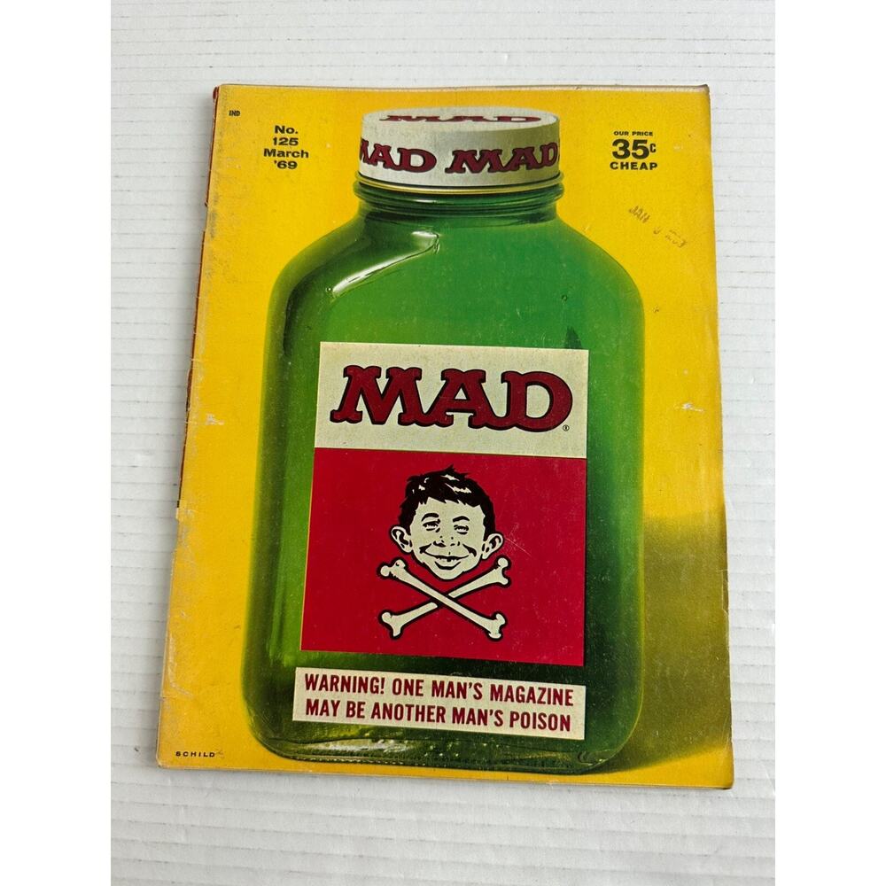 Mad Magazine No.125 March 1969 **Some Wear Due To Age**